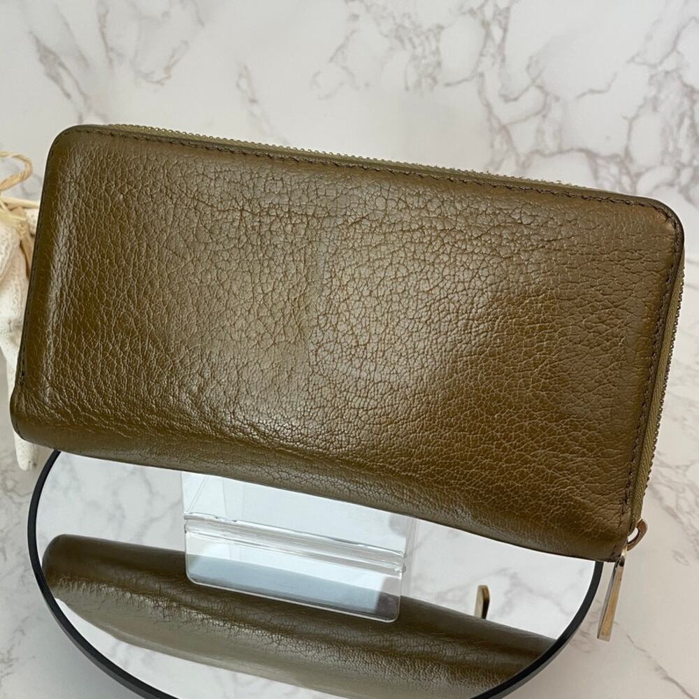 LOUIS VUITTON SUHALI Long Bronze Leather Metallic Wallet, Branded Dust Bag EUC - Picture 3 of 15
